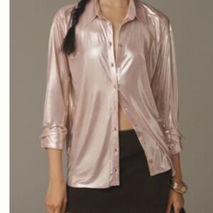 Anthropologie Shine Buttondown Shirt (Medium)